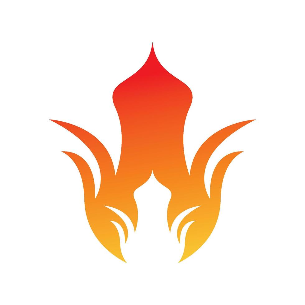 illustration de conception de logo de feu et symbole de feu vecteur