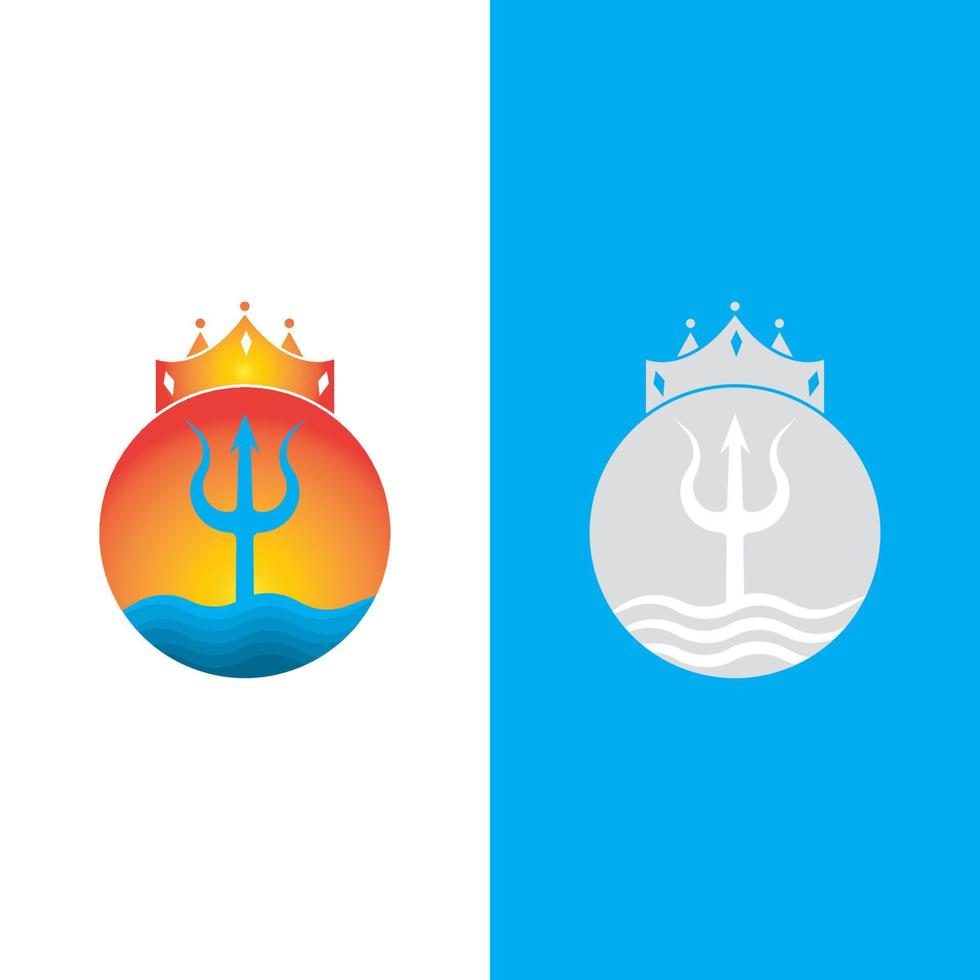 icône de vecteur de modèle de logo trident