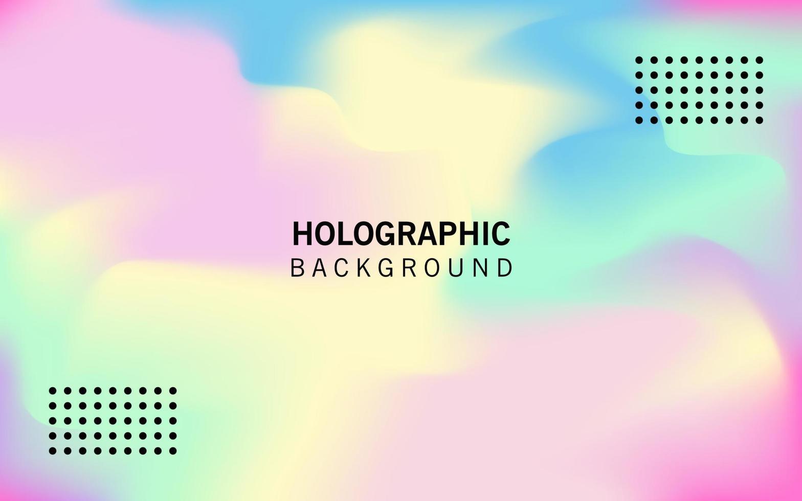 conception de style coloré de fond holographique vecteur