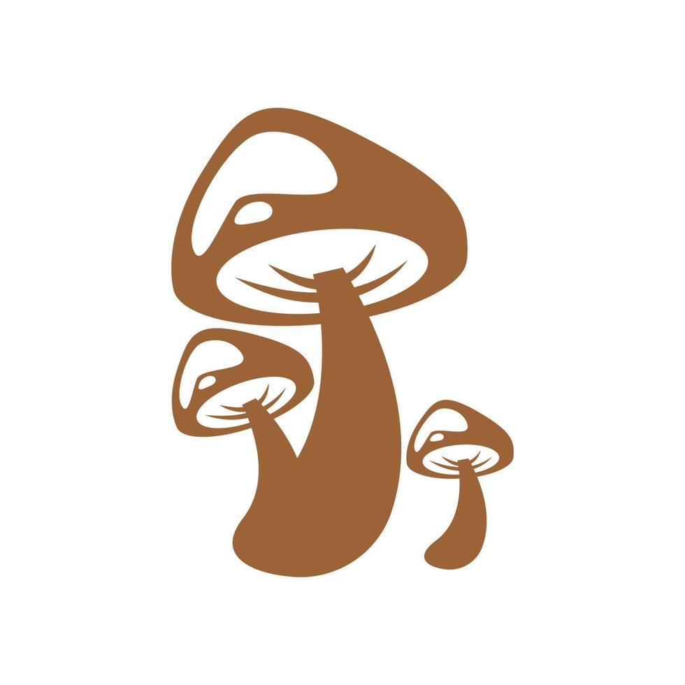 création de logo icône champignon vecteur