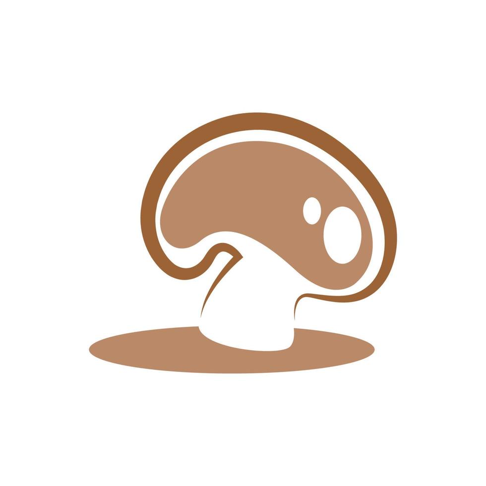 création de logo icône champignon vecteur