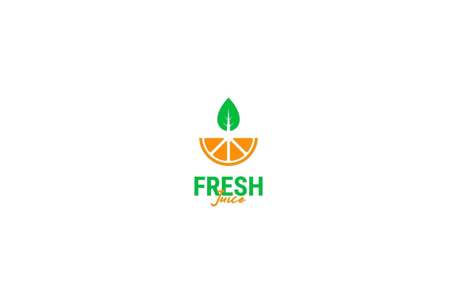 illustration de modèle de vecteur de conception de logo de jus de fruits frais