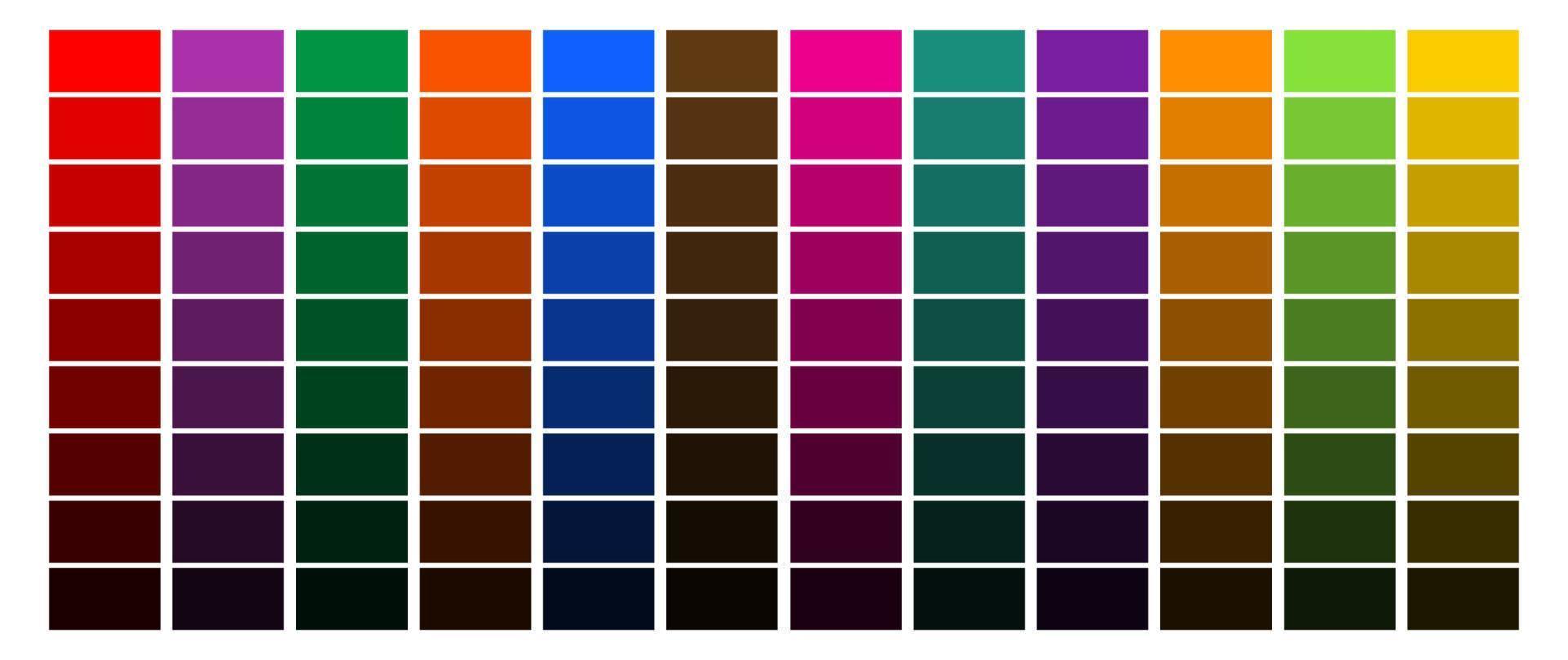 palette de couleurs vectorielles modèle de conception sphère multi couleur vecteur