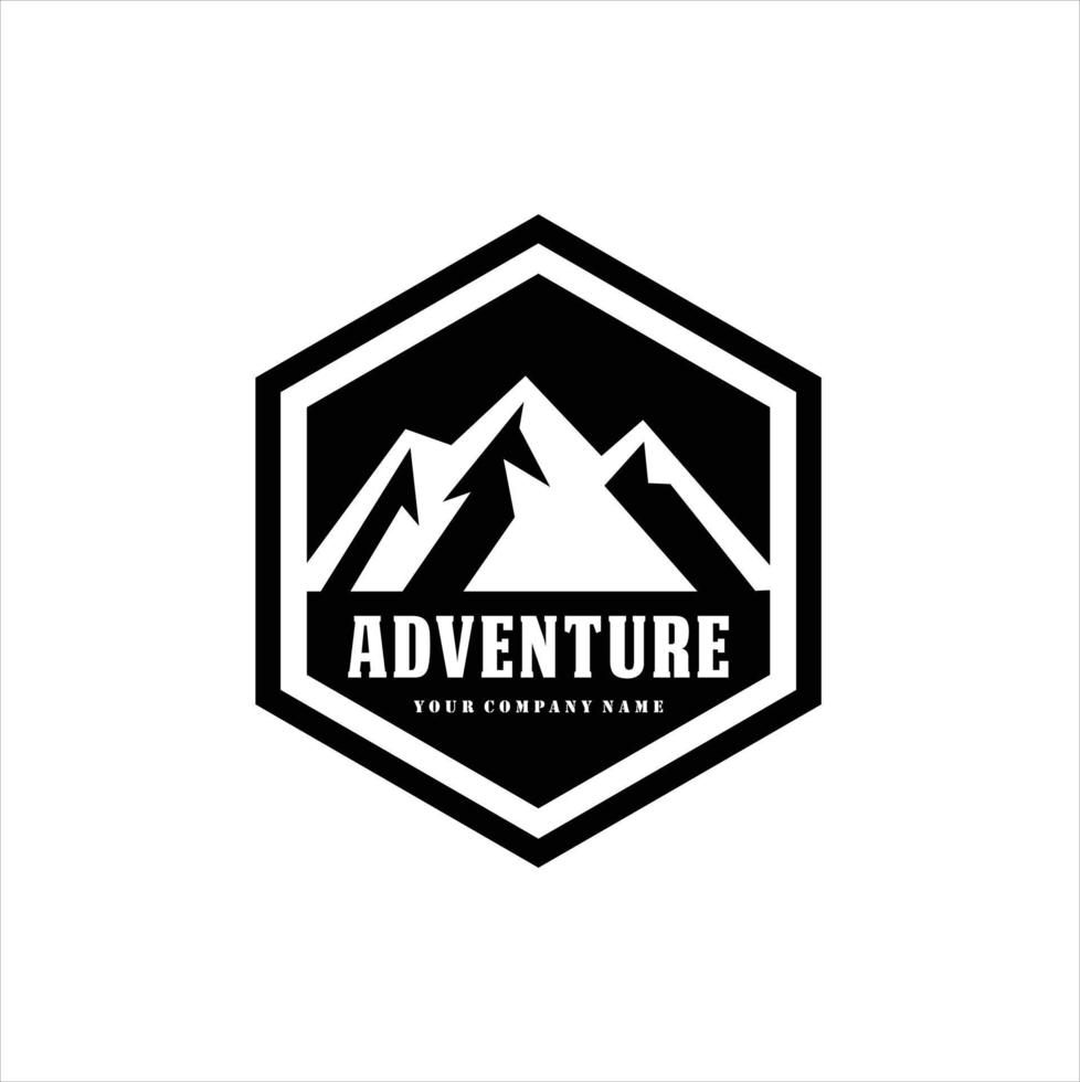 modèle de logo de montagne. vecteur eps10