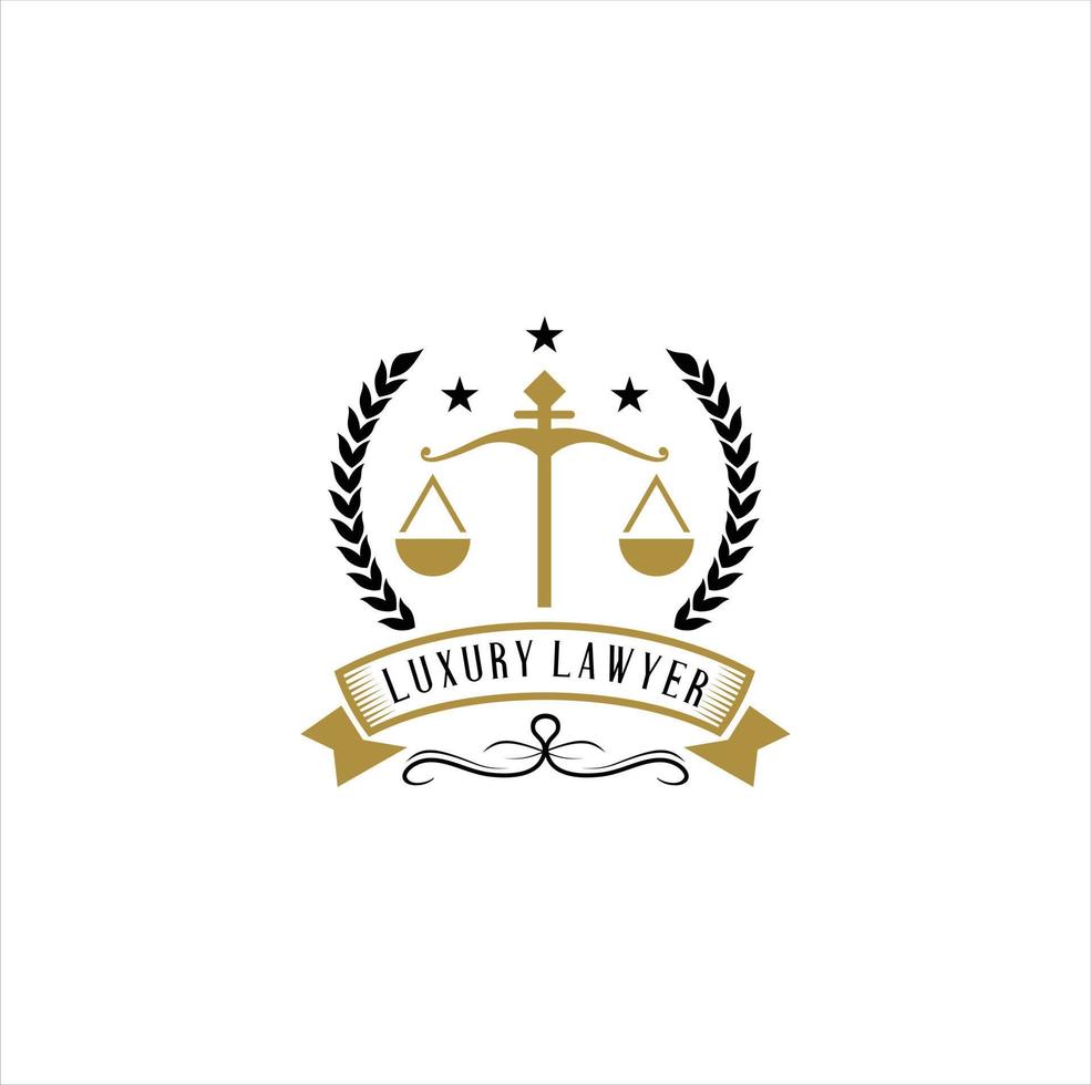 logo avocat et droit. Design moderne. style abstrait. illustration vectorielle vecteur