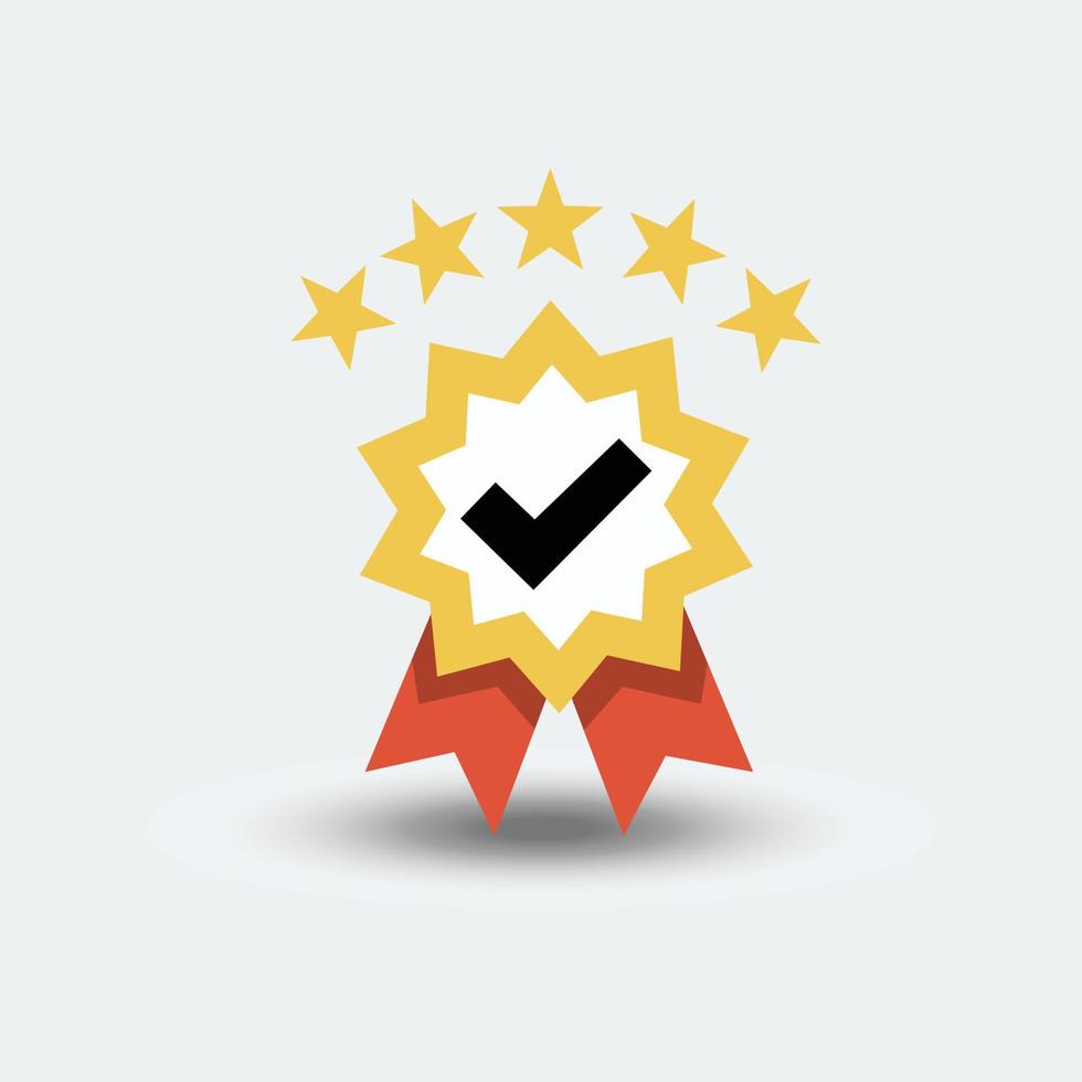 certification illustration vecteur symbole icône isolé
