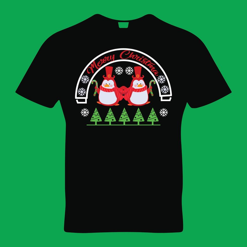 conception de t-shirt joyeux noël vecteur