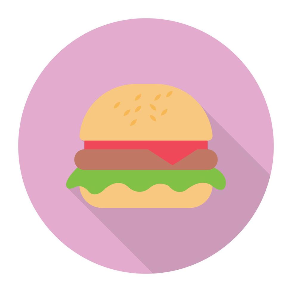 illustration vectorielle de hamburger sur fond.symboles de qualité premium.icônes vectorielles pour le concept et la conception graphique. vecteur