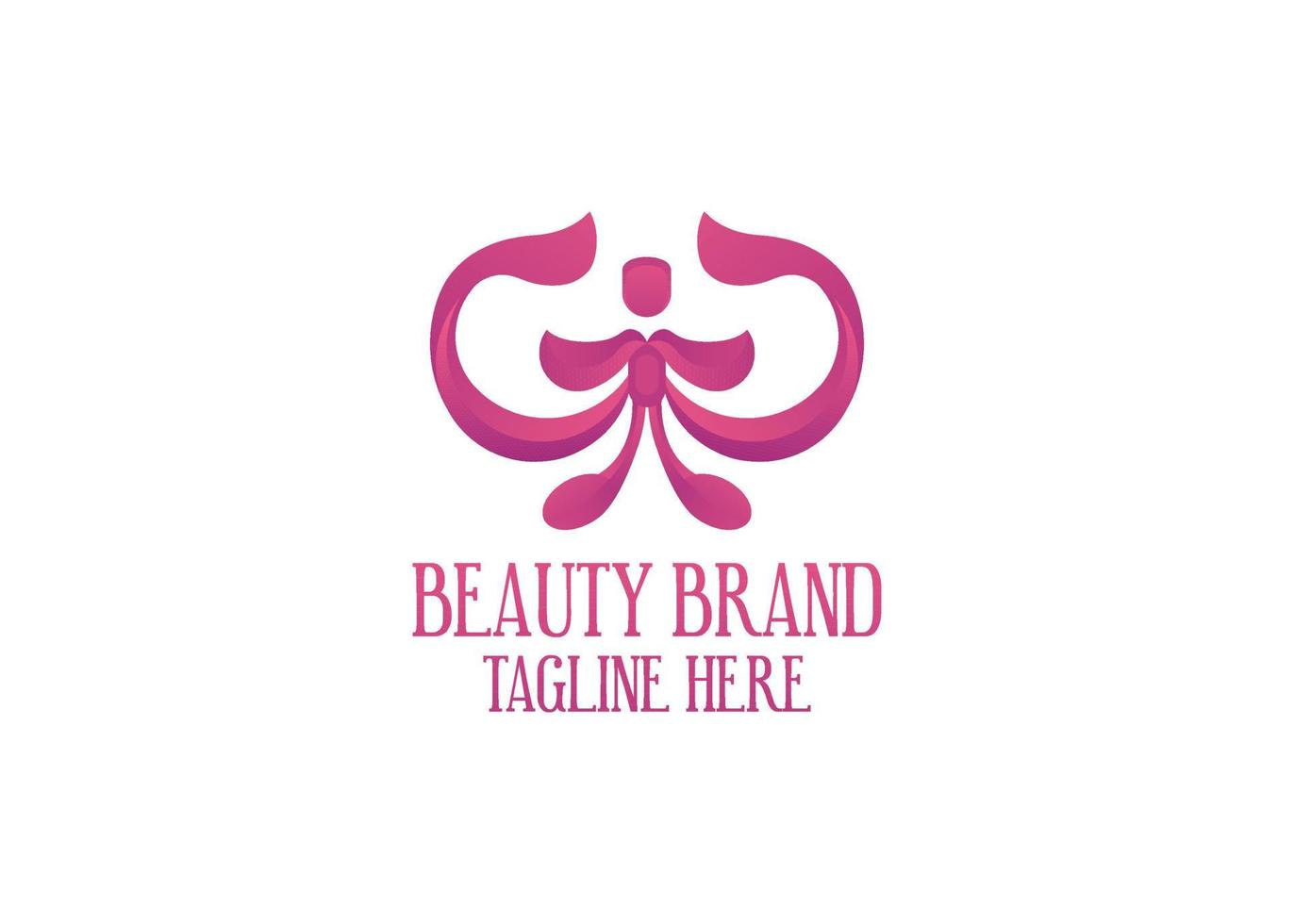 logo de la marque de beauté vecteur