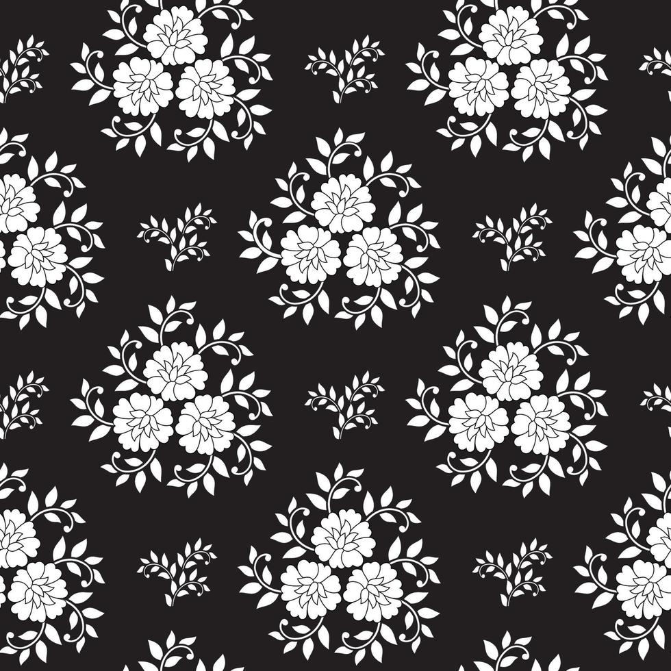 motif floral sans couture avec fleurs tropicales, aquarelle. illustration vectorielle. prêt pour l'impression. conception des motifs vecteur