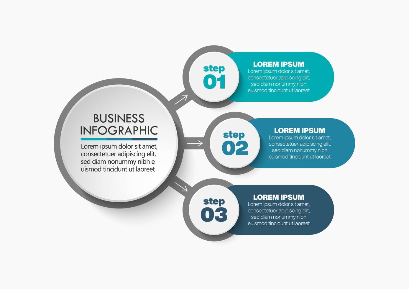 modèle d'infographie de présentation entreprise vecteur