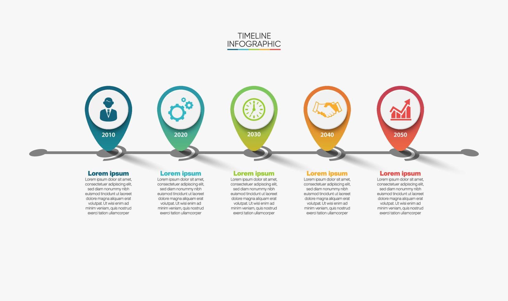 modèle d'infographie de présentation entreprise vecteur