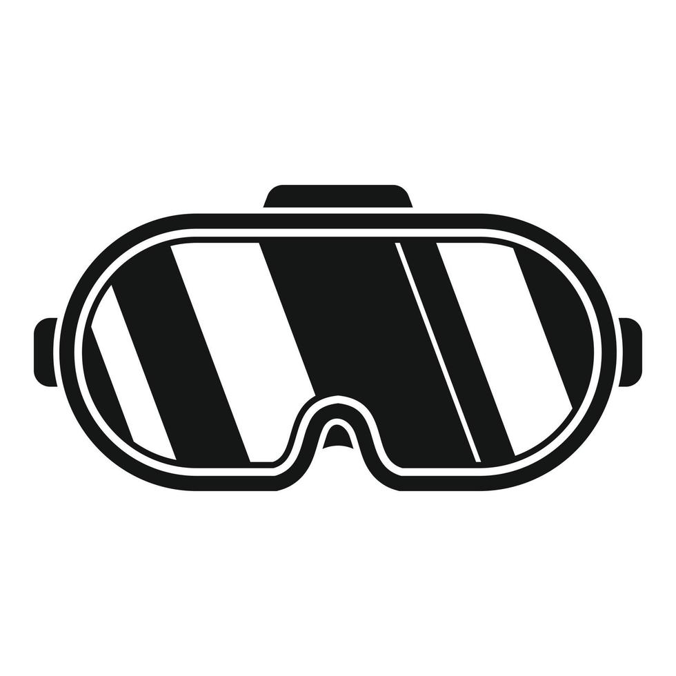 icône de lunettes de réalité virtuelle, style simple vecteur
