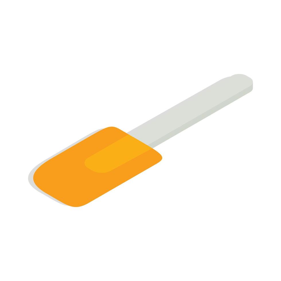 icône de spatule, style 3d isométrique vecteur