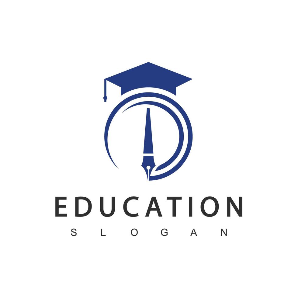 modèle de conception de logo d'éducation, illustration vectorielle vecteur