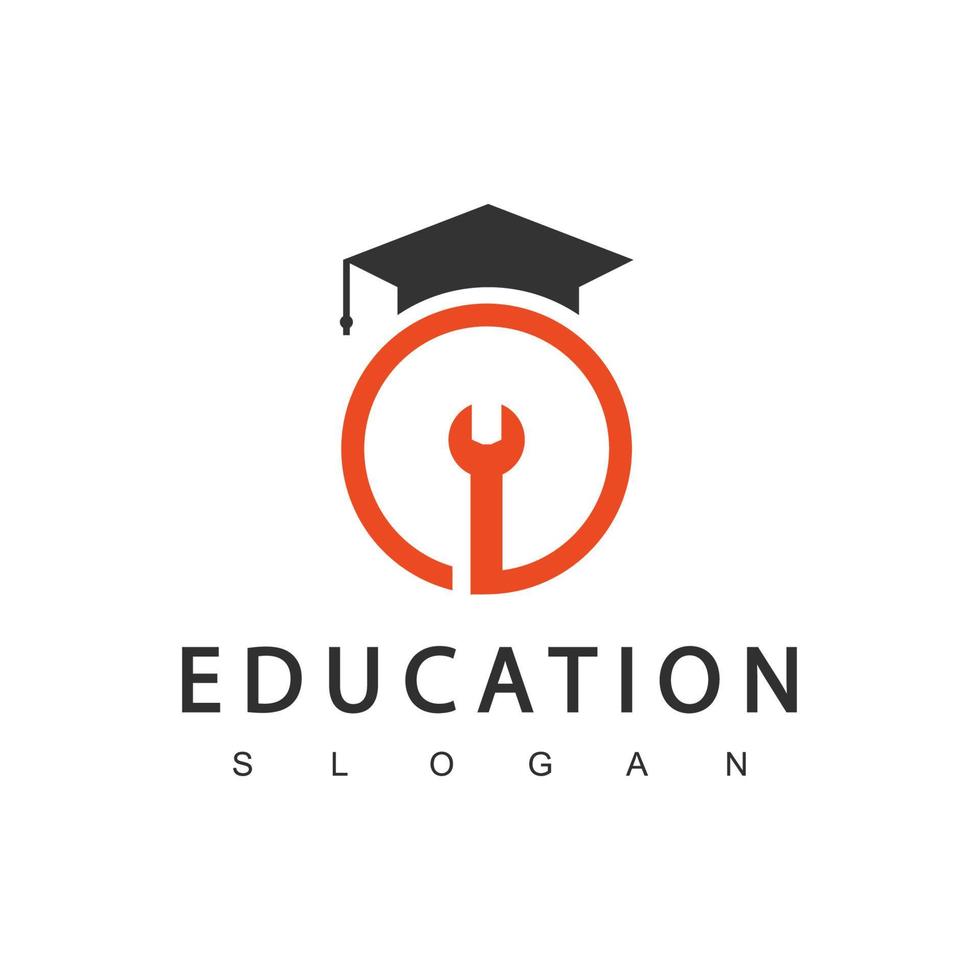 création de logo d'éducation. logos d'ingénierie vecteur