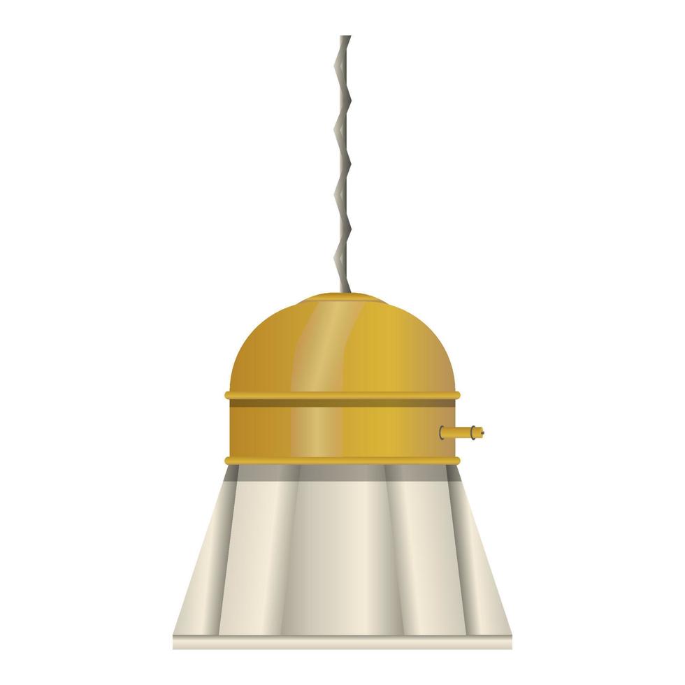 lampe suspendue avec abat-jour dans un style réaliste. illustration de vecteur coloré isolé sur fond blanc.