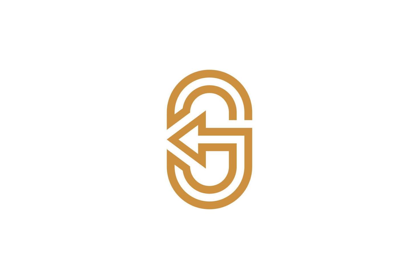 modèles de logo créatif lettre g vecteur