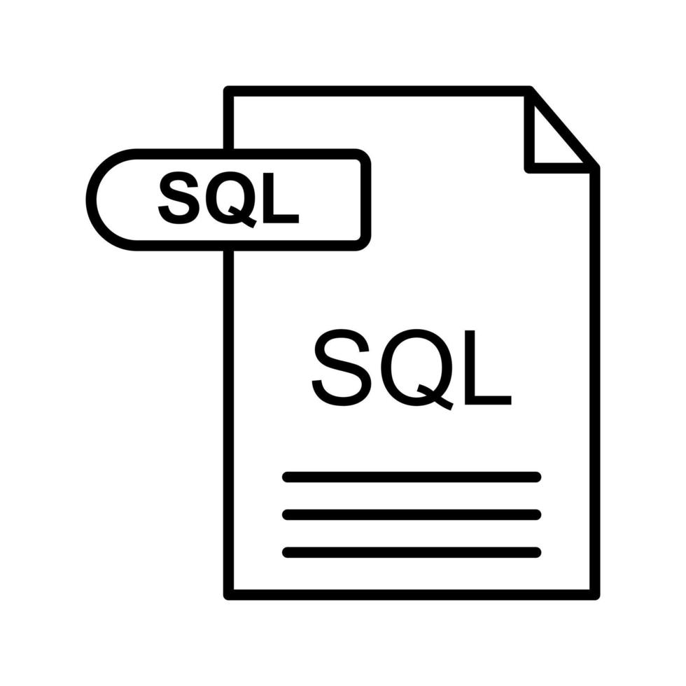 icône de vecteur sql