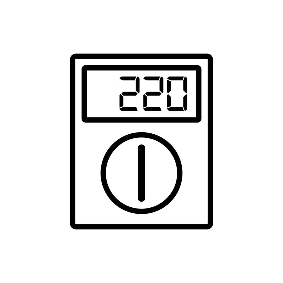 modèle de conception de vecteur icône multimètre