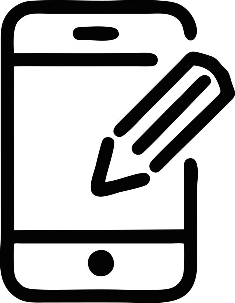 icône de crayon dans une image vectorielle noire, illustration d'un crayon en noir sur fond blanc, dessin d'un stylo sur fond blanc vecteur
