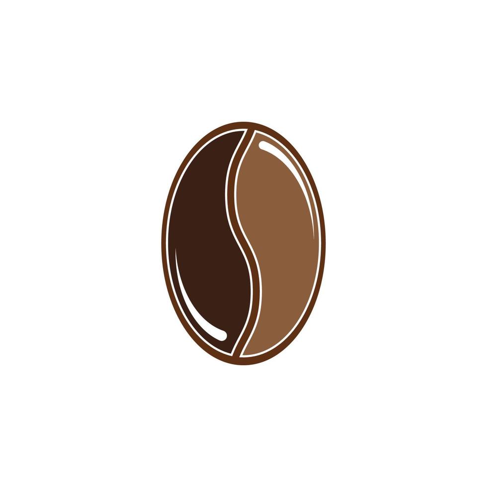 illustration vectorielle de grain de café icône vecteur