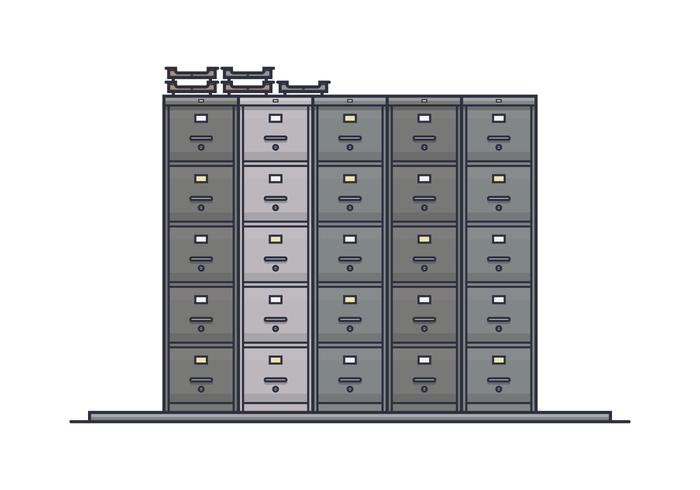 Pile de vecteurs Cabinet de File vecteur