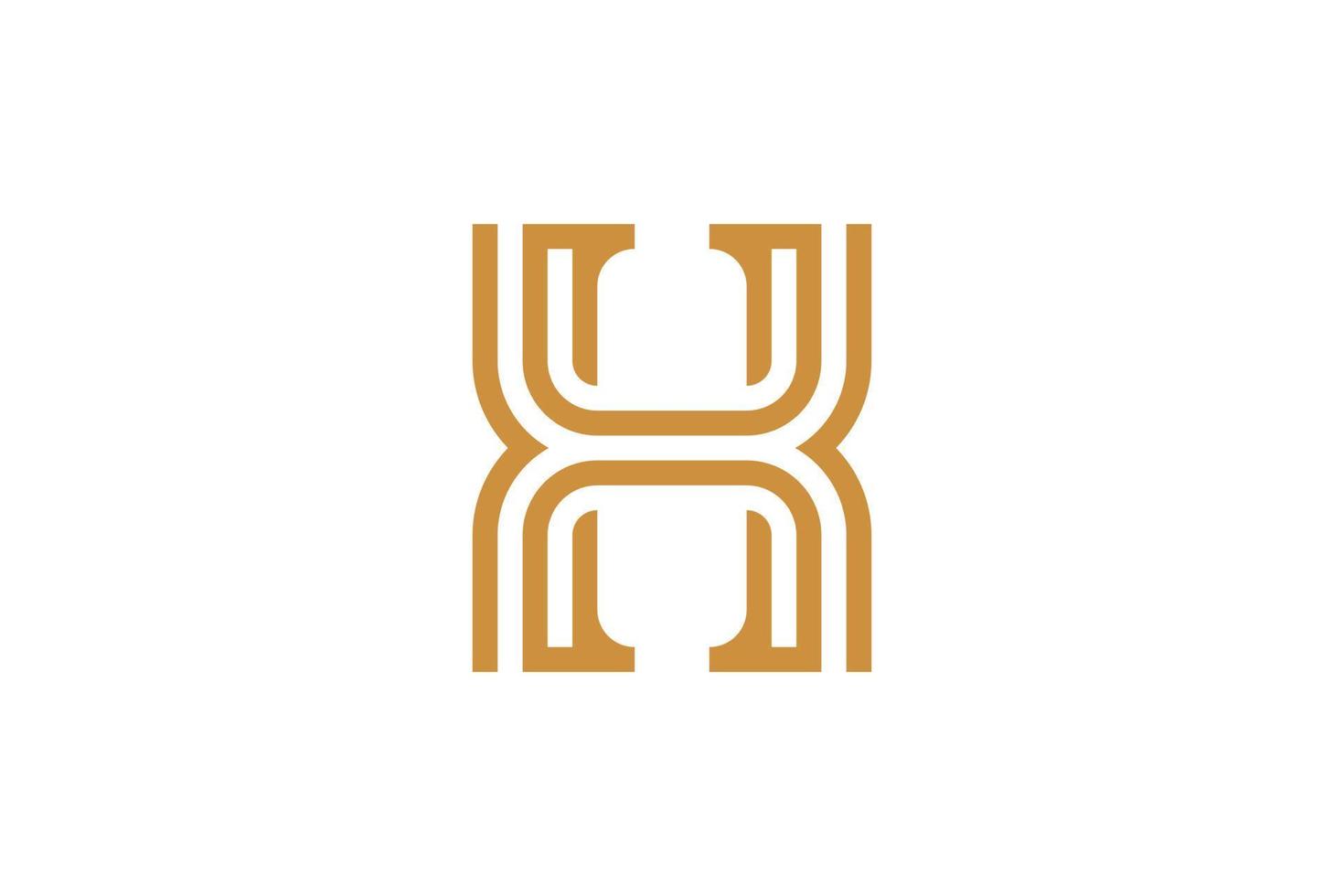 création de logo lettres h vecteur