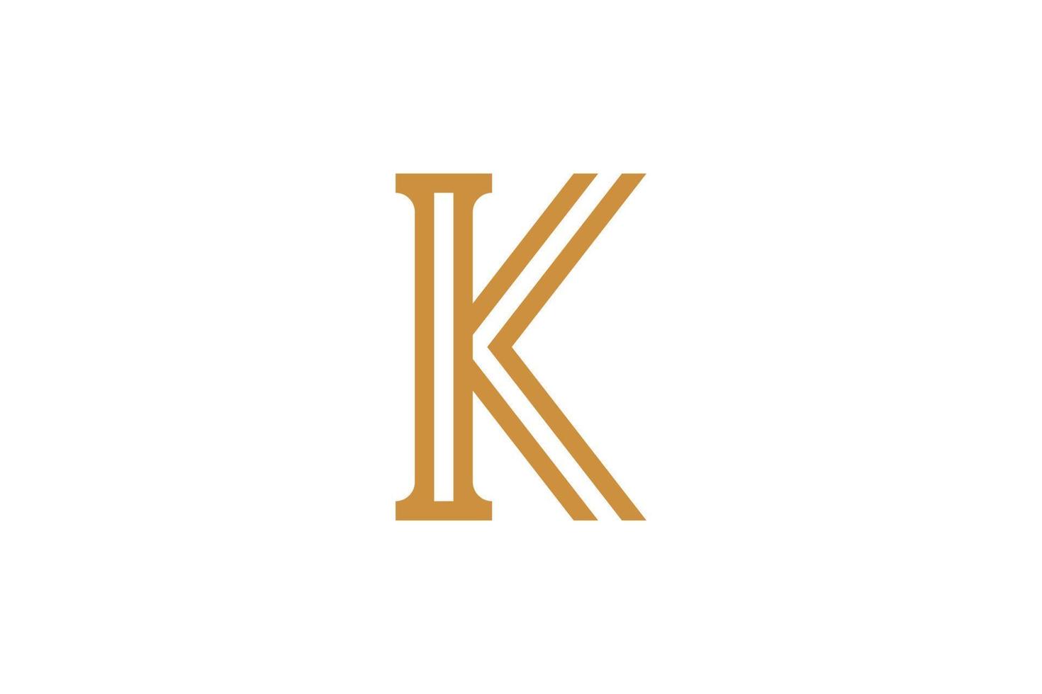 k lettre logo coloré vecteur