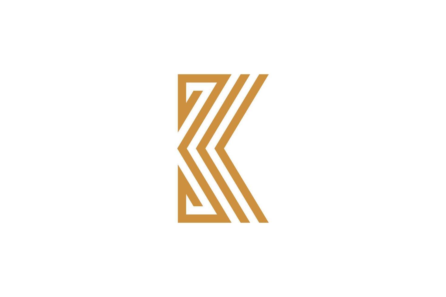 k lettre logo coloré vecteur