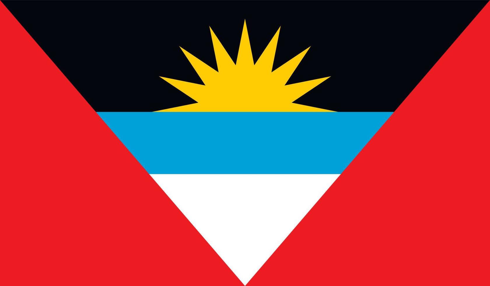 image du drapeau d'antigua et barbuda vecteur