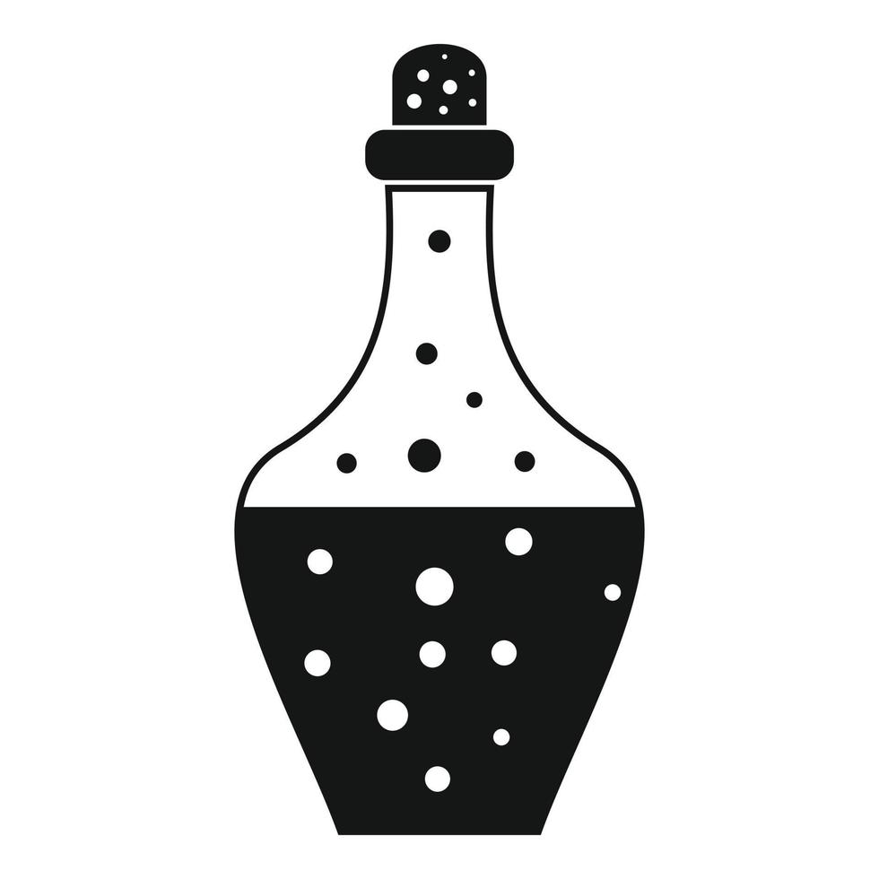 icône de potion de boisson, style simple vecteur