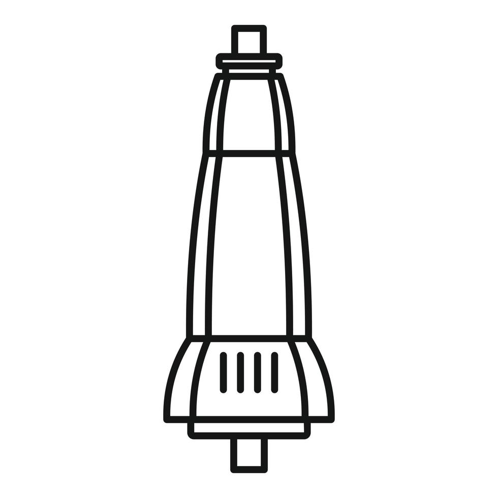 icône de boîte de transmission de voiture, style de contour vecteur