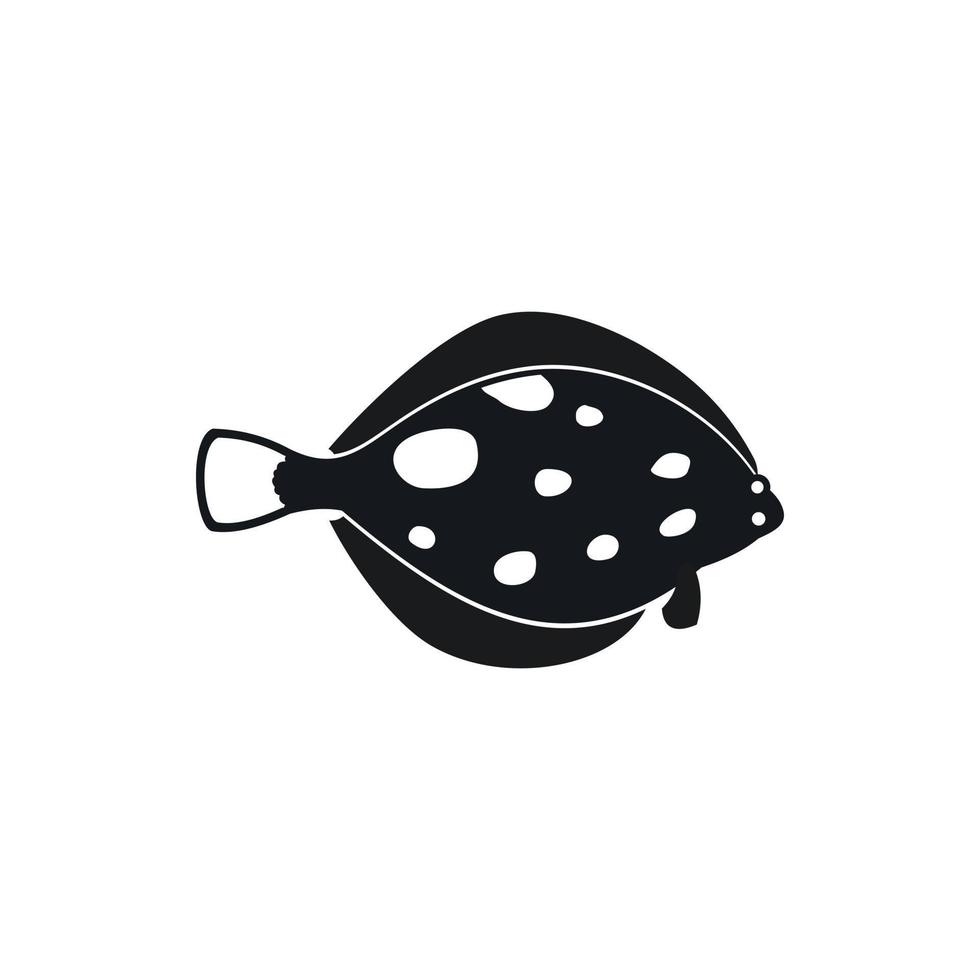 icône de poisson, style simple vecteur