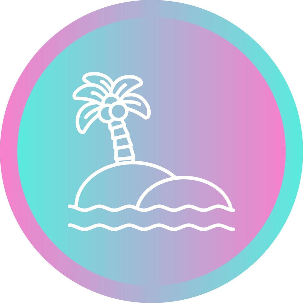 icône de vecteur d'île