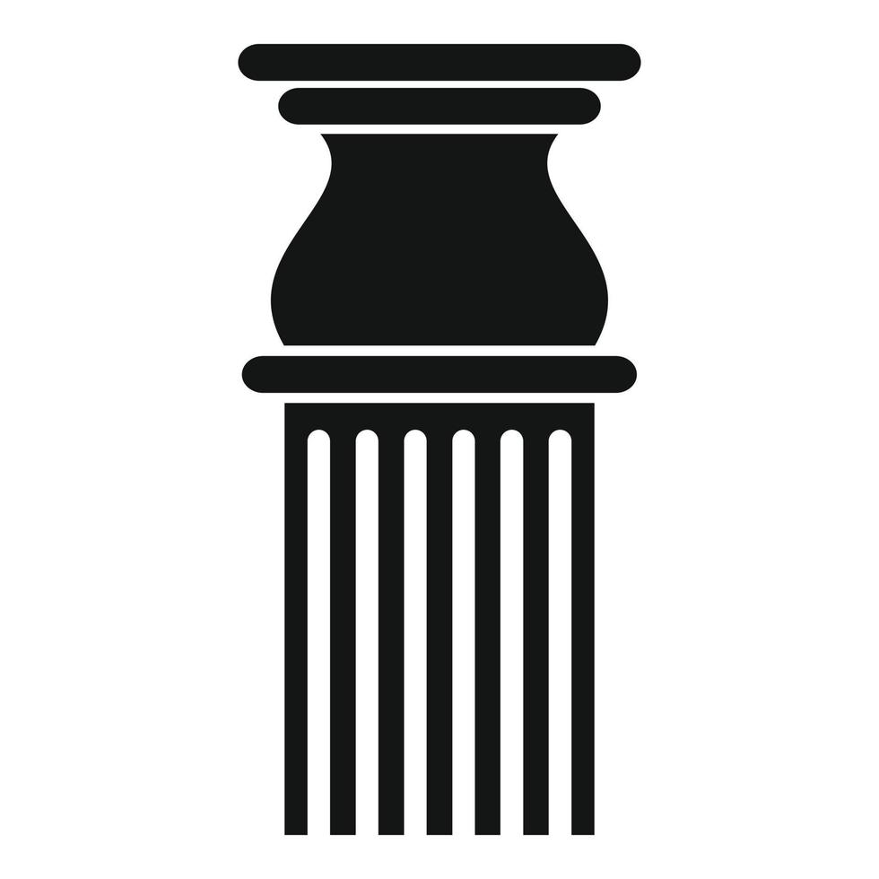 icône de colonne classique, style simple. vecteur