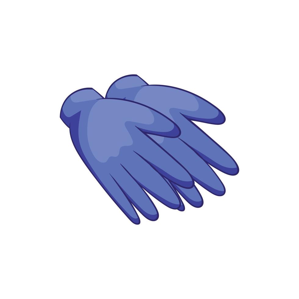 icône de gants en caoutchouc, style cartoon vecteur