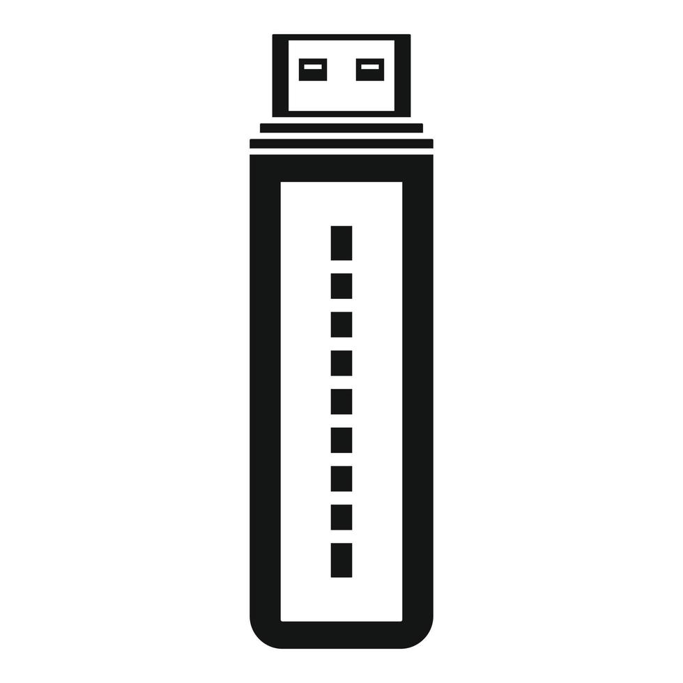 icône de lecteur flash, style simple vecteur