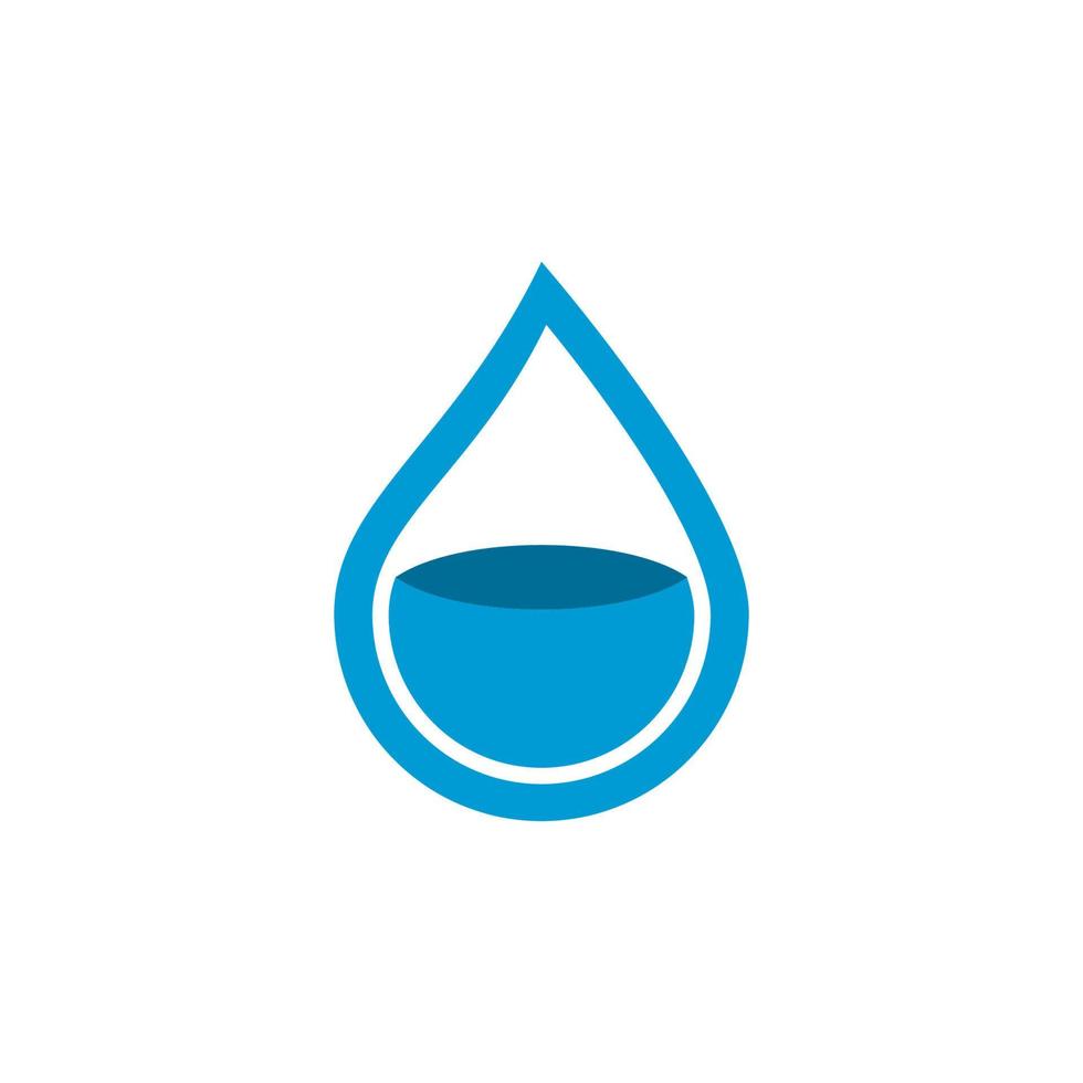 goutte d'eau logo modèle vecteur icône illustration