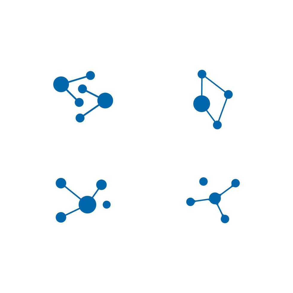 molécule logo vecteur icône illustration