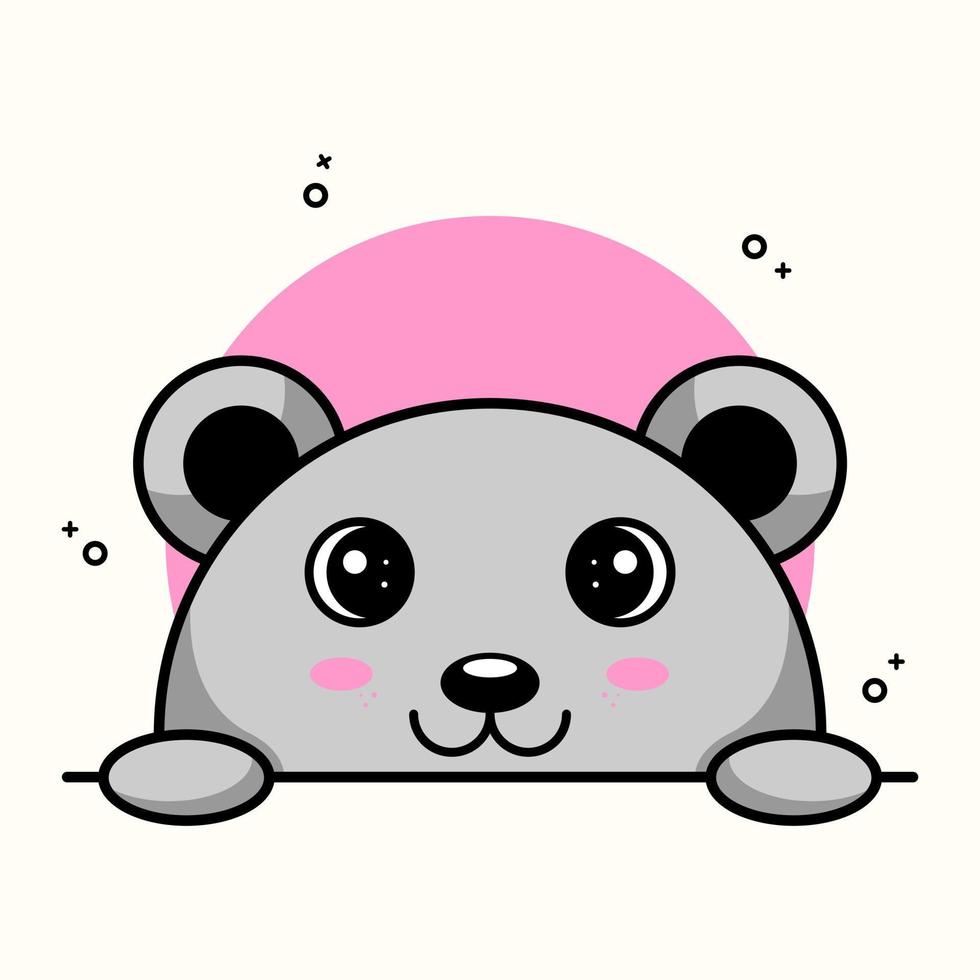 panda mignon illustration vectorielle vecteur