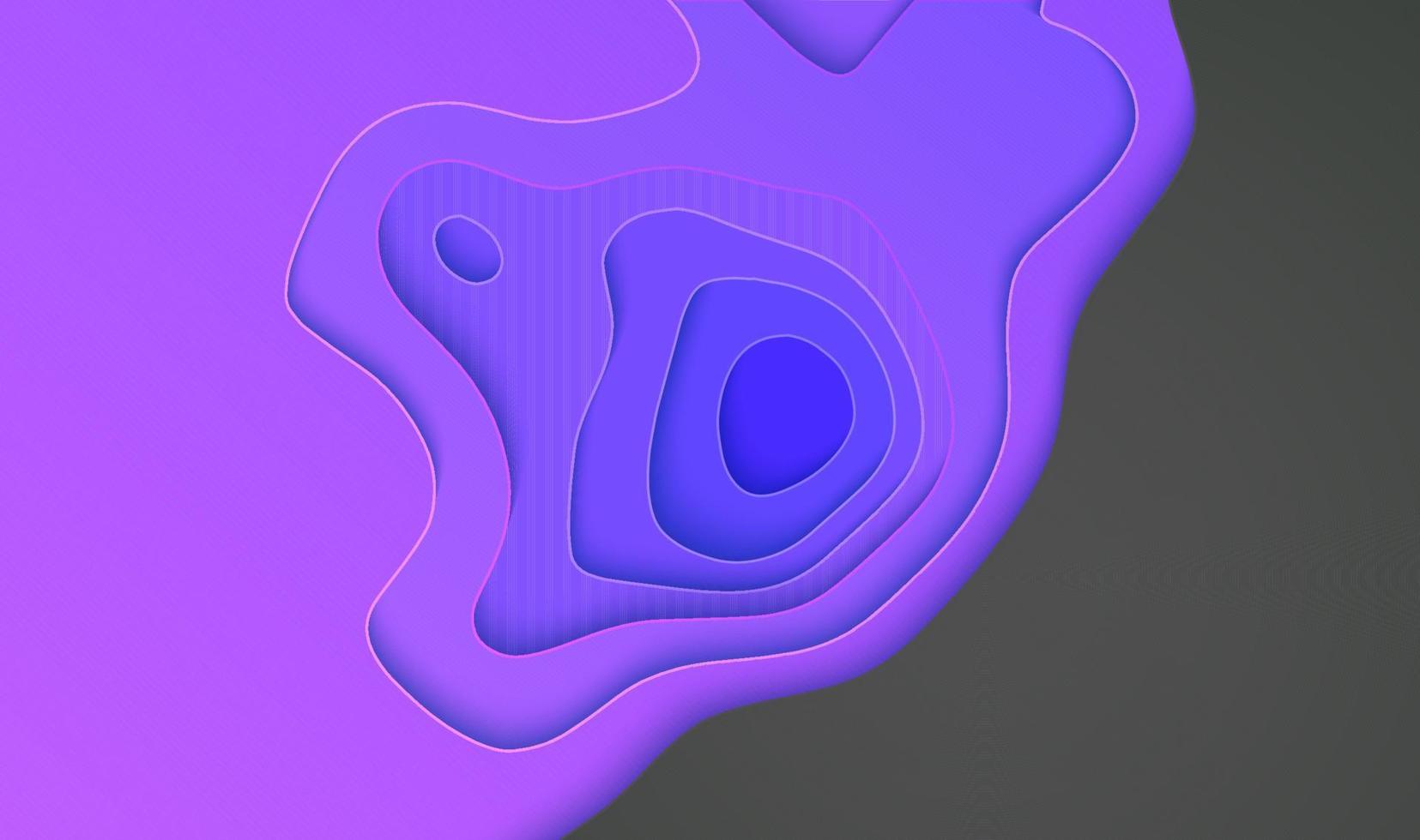 conception d'illustration vectorielle violet découpée en papier. illustration vectorielle 3d. carte topographique papier art illustration vectorielle. ep 10. vecteur