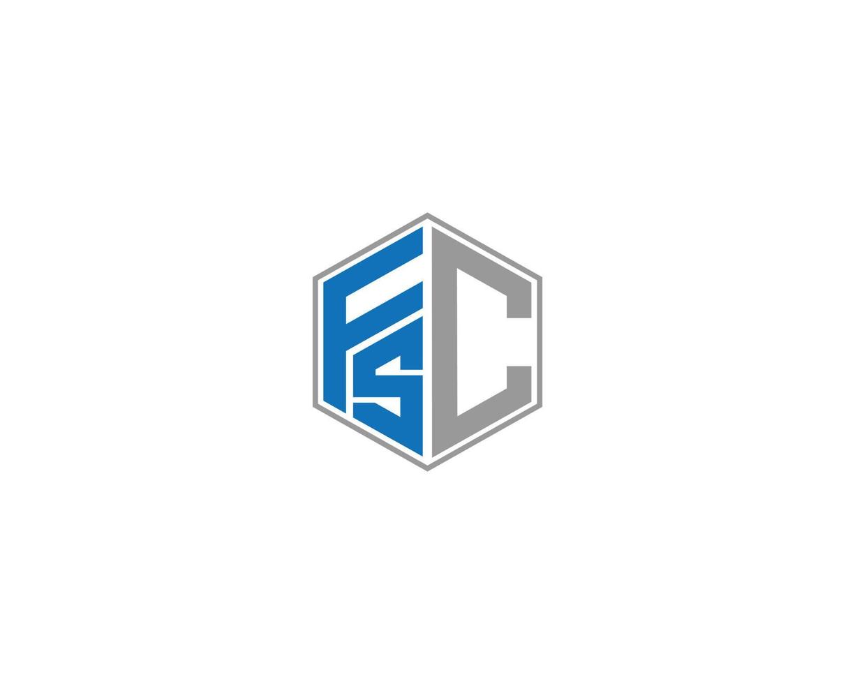 lettre fsc logo icône éléments de modèle de conception vecteur concept.lettre fsc logo icône éléments de modèle de conception concept vectoriel.