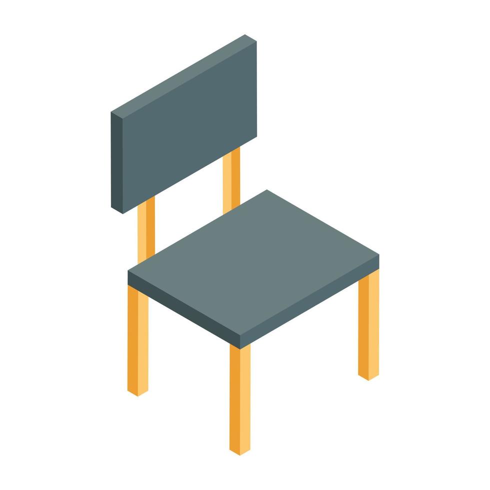 icône du design parfait de la chaise vecteur
