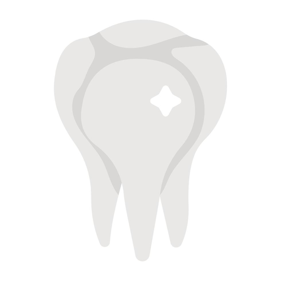 icône du design moderne de la dent saine vecteur