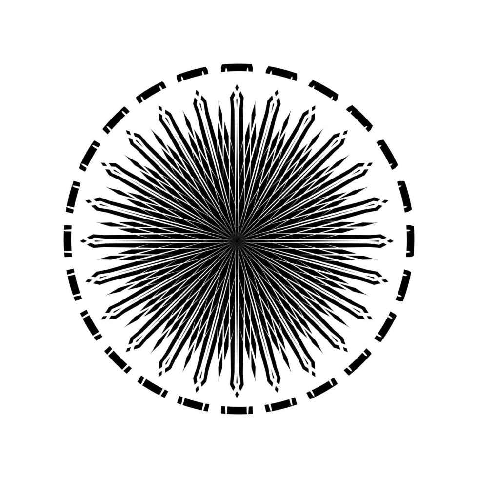 motif de motifs ornementaux en forme de cercle pour la décoration, le motif de motifs, l'ornement, l'arrière-plan, le site Web ou l'élément de conception graphique. illustration vectorielle vecteur