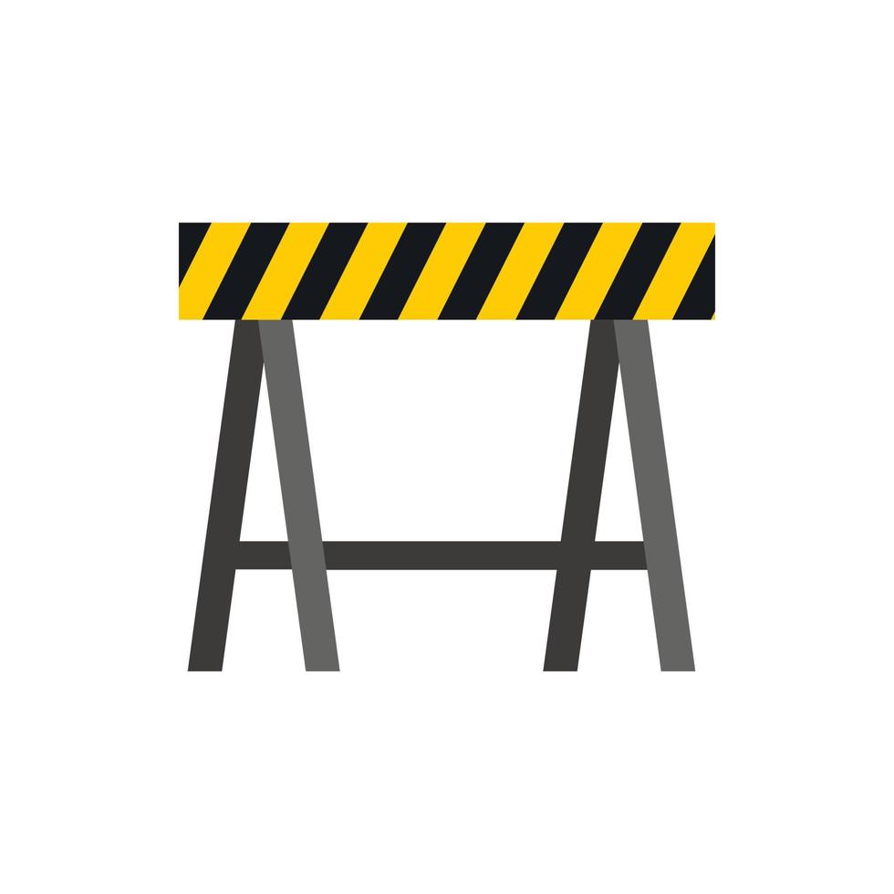 icône de panneau de signalisation d'interdiction, style plat vecteur