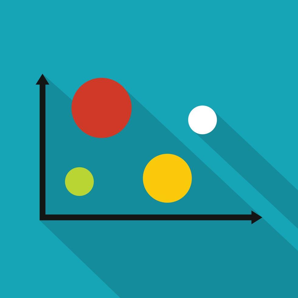 finances, diagramme, icône, vecteur, plat vecteur