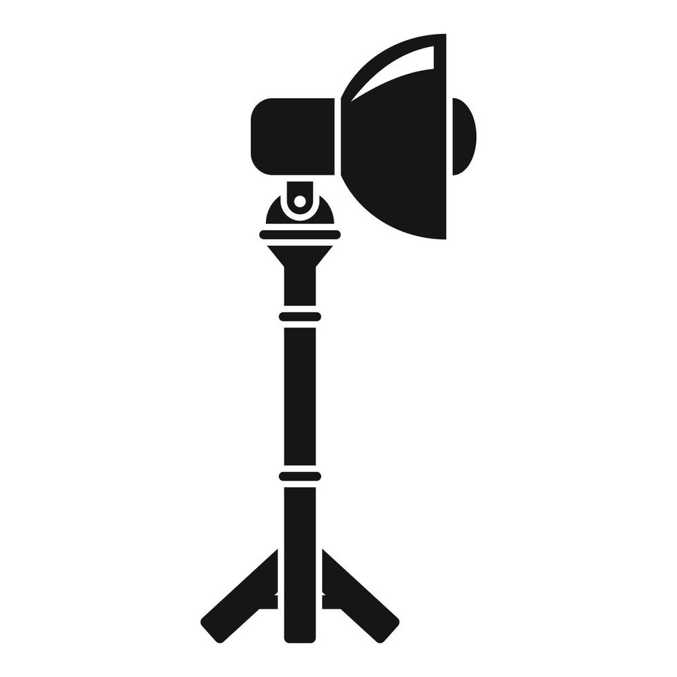 icône de lampe de caméra, style simple vecteur