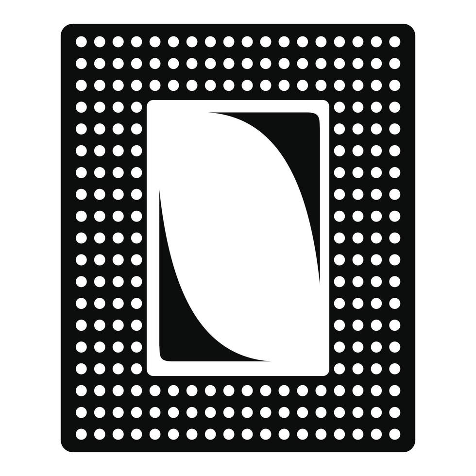 icône de patch contraceptif, style simple vecteur